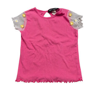 Youth 90's Pink Ruffle Lacey Short Sleeve t shirt